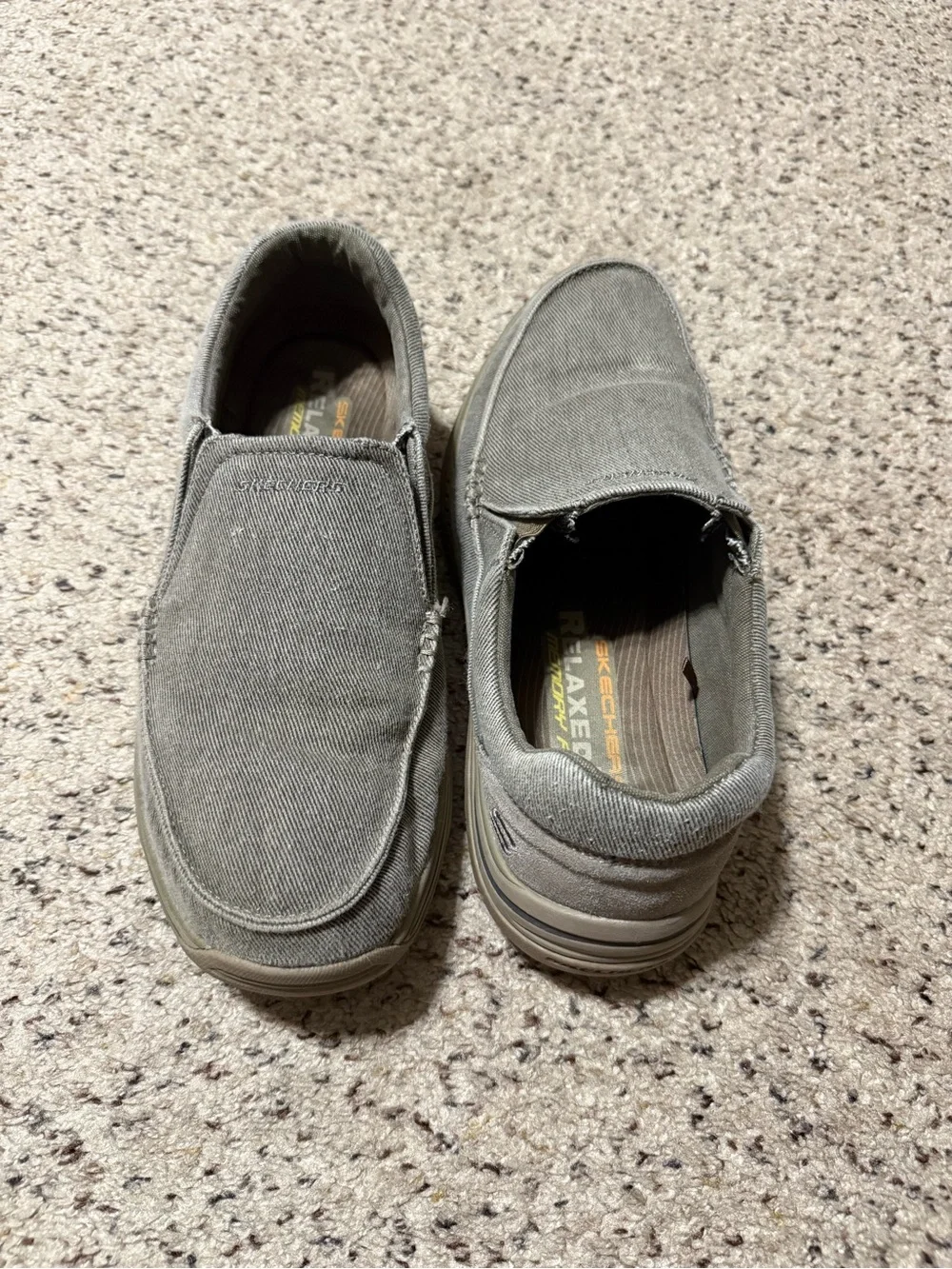 Skechers Men's Slip-On Canvas Loafers in Tan